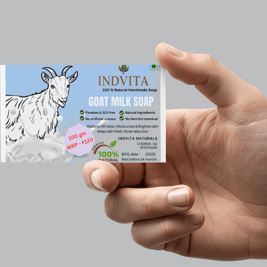 Cold Processed - Goat Milk Hydrating Soap - INDVITA