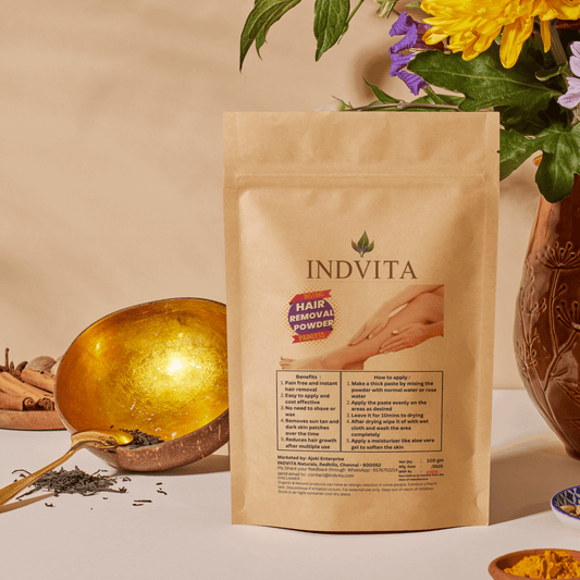 Silky Herb Wax Powder – Gentle Hair Removal - INDVITA
