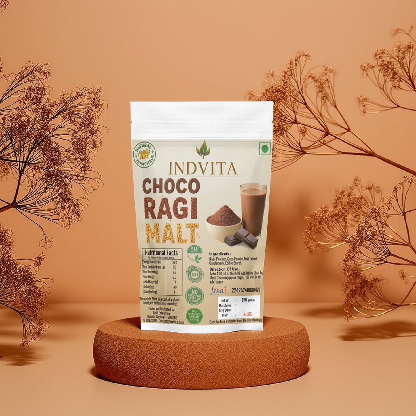 Choco Ragi Malt – Deliciously Healthy Chocolate Drink