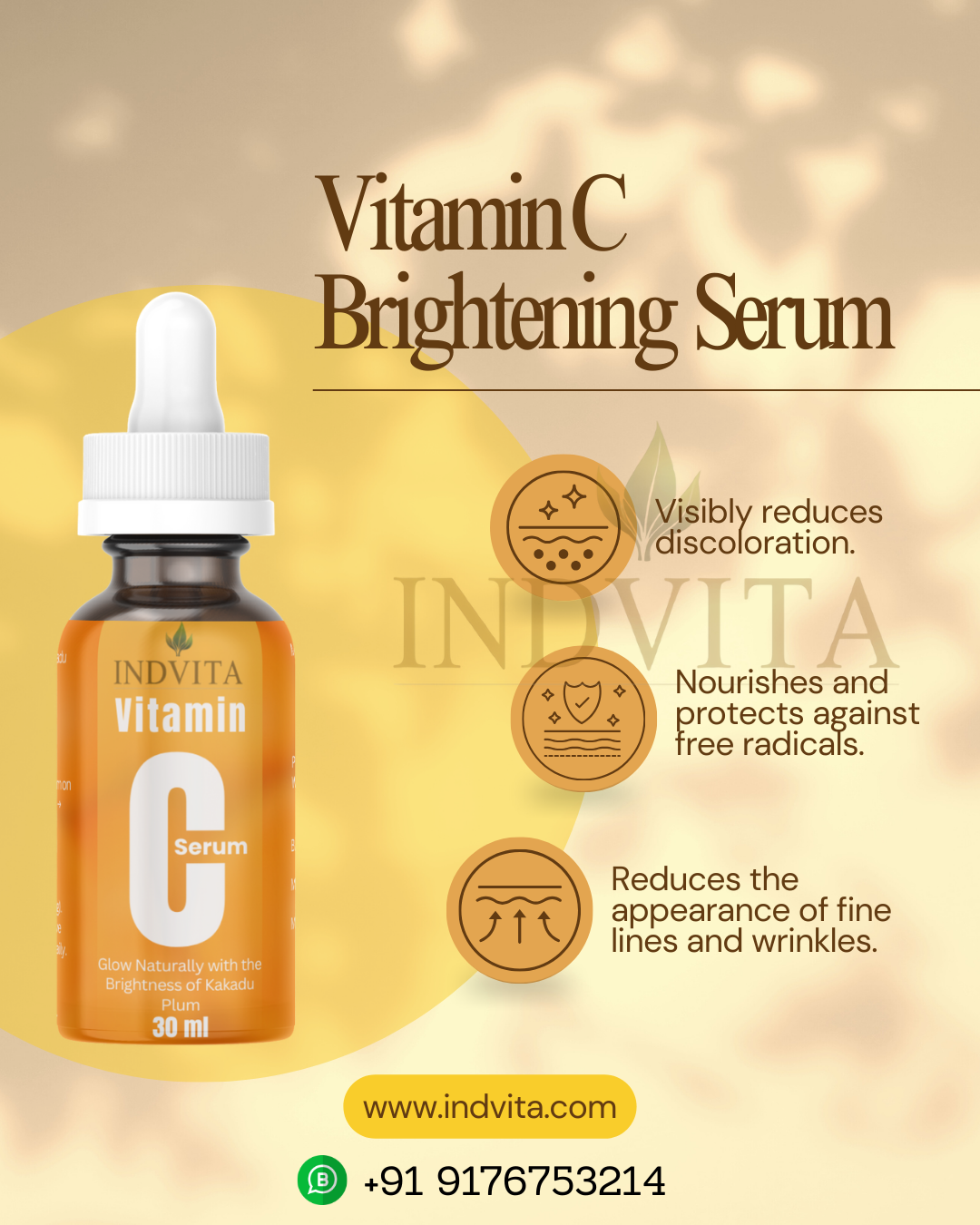 Vitamin C 5% Serum + 2% Kakadu Plum – Brightness Powered by Nature  30ml