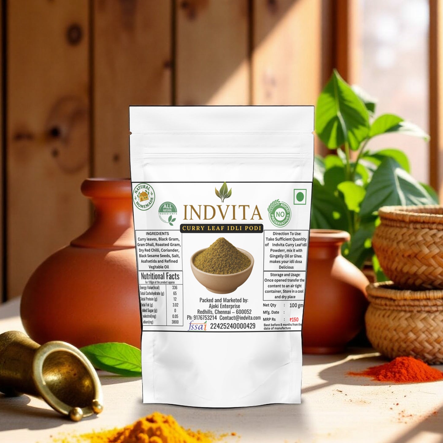 Curry Leaf Idli Powder – Flavor with a Health Boost