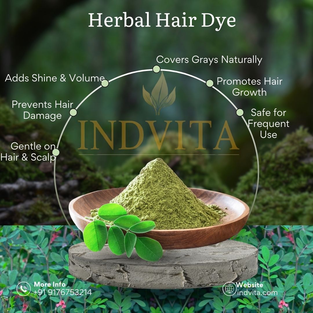 Herbal Black Dye– Ammonia - Free - INDVITA