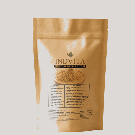 Multani Mitti Powder - Natural Earth Fullers - INDVITA